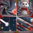 thumbnail image 6 of Festive Cat Christmas Banner Colorful Ornaments Holiday Background for Seasonal Party Winter Celebration Gathering, 6 of 9