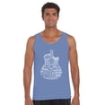 thumbnail image 1 of LA Pop Art Men's Word Art Tank Top - Languages Guitar, 1 of 2