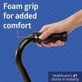 thumbnail image 6 of Medline Bariatric Offset Walking Cane for Seniors & Adults, Adjustable Height 29" - 38", 500 lb Capacity, Injury & Post-Surgery Mobility Aid, Black, 6 of 7