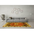 thumbnail image 3 of Ahgly Company Indoor Square Persian Yellow Traditional Area Rugs, 3' Square, 3 of 4