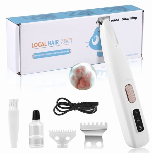TTLIFE Dog Clippers Electric Pet Clippers Waterproof, Cat Paw Hair Clippers, Quiet Clippers