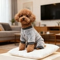 thumbnail image 4 of Winter Warm Knitted Sweater For Small Dogs Cozy Soft Apparel Comfortable Puppy Clothing Indoor Outdoor Use Machine Washable, 4 of 5