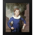 thumbnail image 2 of American School 15x18 Black Modern Framed Museum Art Print Titled - Portrait of a Boy, 2 of 5