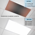 thumbnail image 4 of Dark Orange Black Ombre Fluorescent Light Covers, Modern Gradient Abstract Art Magnetic Light Covers for Ceiling Lights, Fluorescent Ceiling Shade Filters for Classroom Bedroom Office 4x2Ft x 2PCS, 4 of 8