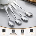 thumbnail image 3 of Ksopiavobs 6-Piece Demitasse Espresso Spoons, 4 Inches Stainless Steel Mini Coffee Spoons, 3 of 7