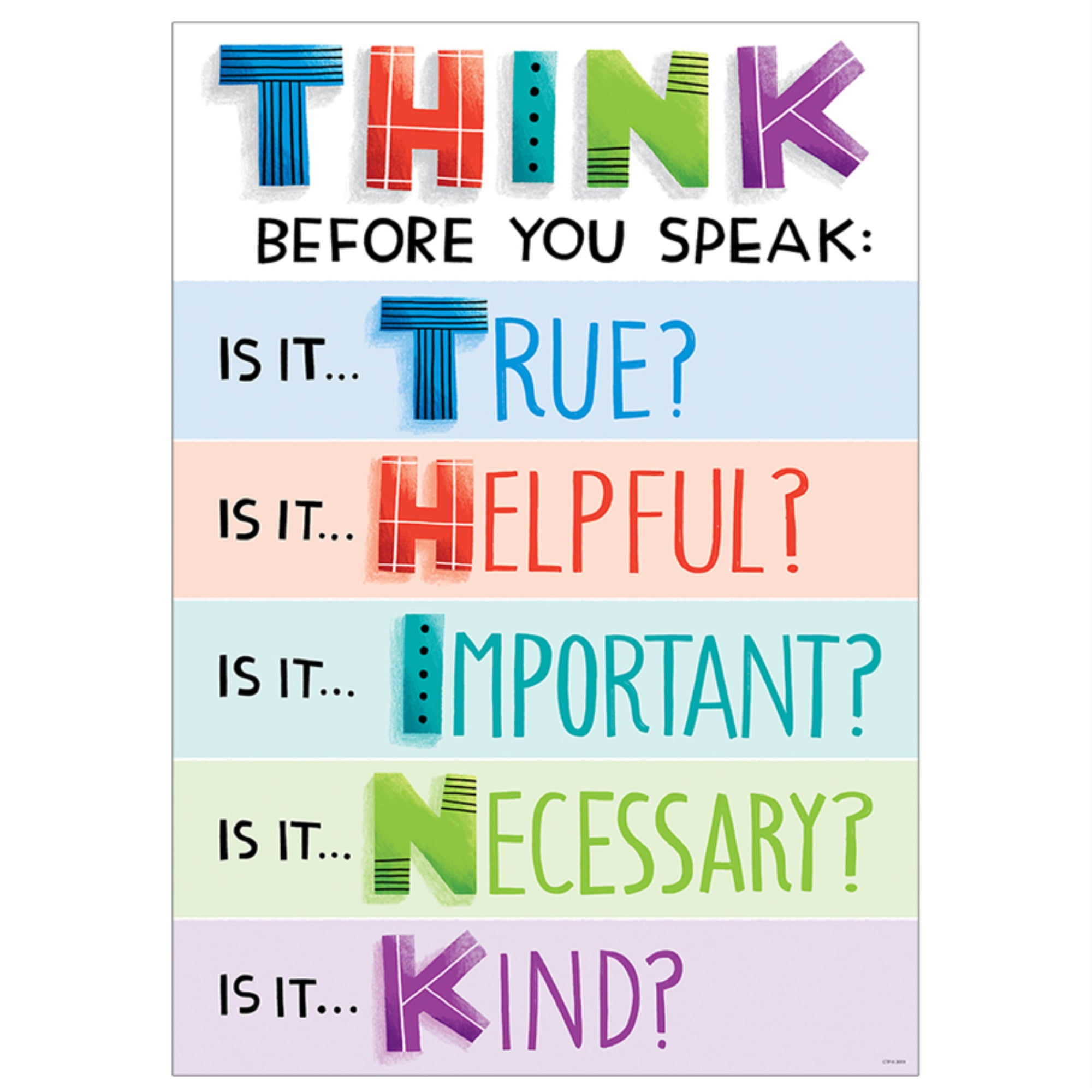 Before You Speak NEW Classroom Motivational Poster 