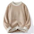 thumbnail image 2 of WEAIXIMIUNG "Teen Striped Turtleneck Sweater Cozy Unisex Knitwear for Fall & Winter", 2 of 9