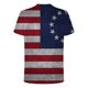 thumbnail image 4 of Camiseta qucoqpe con la bandera estadounidense para hombre, camisetas patrióticas vintage, camiseta hipster de manga corta del 4 de julio en liquidación, 4 of 5