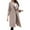 Khaki, variant on Winter Jackets for Women Wram Wool Blend Pea Coat Open Front Breasted Pea Coats Elegant Lapel Neck Overcoat Jackets