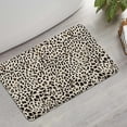 thumbnail image 2 of Black and Tan Leopard Print Bathroom Rugs Mat,Non Slip Microfiber Bathroom Rug,Rubber Backing,Soft Bathroom Mats for Bathroom Floor,Tub and Shower,17x27in(43x68cm), 2 of 5