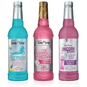 Jordan's Skinny Syrups Fantasy .. Collection Variety Pack: Sugar .. Free Mermaid, Unicorn, and .. Cotton Candy. (One 25.4 .. fl oz Bottle of .. Each Flavor)