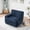 Navy, variant on 42"W Modern Oversized Accent Chair,Upholstered Boneless Single Sofa Chair,Chenille Armchair Reading Lounge Chair for Living Room,Bedroom,Apartment,Black