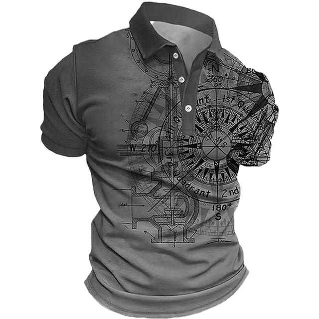 Icvfdpl Polo Shirts For Men Casual Printed Short Sleeve Daily Work Outings Comfortable Versatile Suitable Spring Summer Men T Shirt Xxl