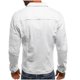 thumbnail image 4 of Chaqueta vaquera para hombre, estilo clásico, ajustado, rasgado, desgastado, informal, estilo camionero, 4 of 5