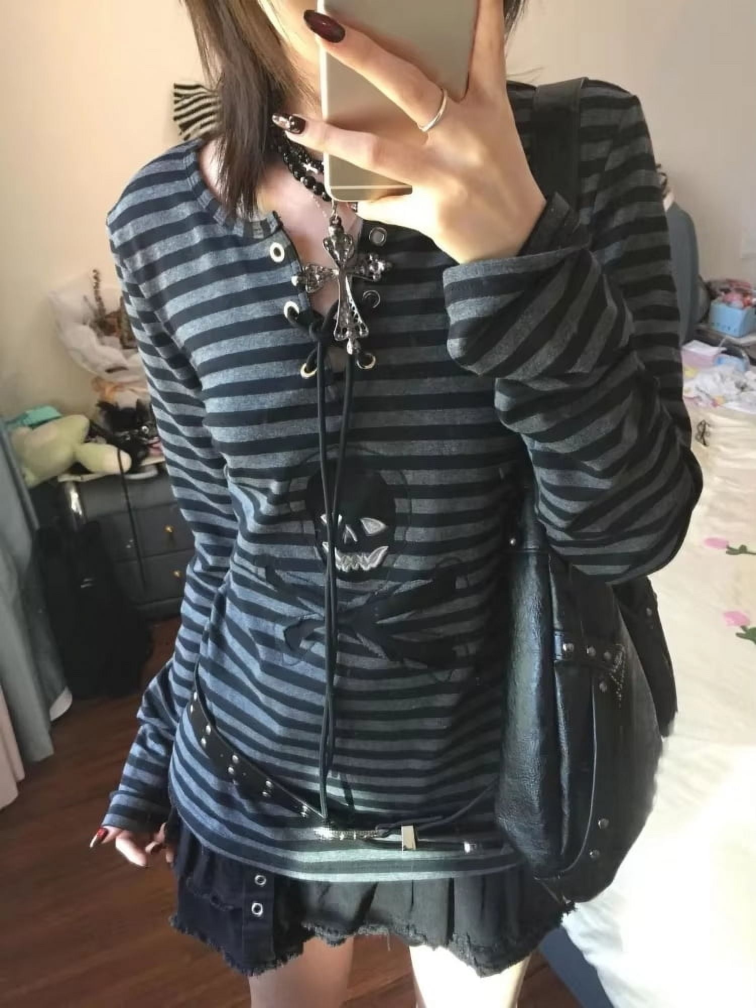 2000s japanese archive defective struct y2k longsleeve tee