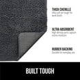thumbnail image 3 of GORILLA GRIP Ultra Absorbent Grippy Doormat for Muddy Dog Paws, 36x24 Machine Washable Soakstopper Rugs Cleaner Floors, Bed Mat for Dirty Dogs, Indoor Entrance Door Rug Pet Bed Mats Charcoal, 3 of 10