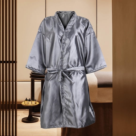 Bata de salón Fernando Albornoz ligero informal Gris