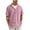 #0328B Pink, variant on CYiJun George Button Down Shirts for Men Casual Summer Beach Vacation Knit Short Sleeve Hawaiian Shirts