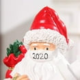 thumbnail image 4 of JeashCHAT Christmas Decorations Indoor Christmas Ornaments 4pc Christmas Ornament Santa Wearing A Face Mask Decorate Christmas tree, 4 of 7