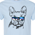 thumbnail image 4 of Inktastic French Bulldog Portrait with Sunglasses T-Shirt, 4 of 5