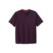 Boulder Creek By Kingsize Men's Big & Tall Heavyweight Short-Sleeve Henley Shirt