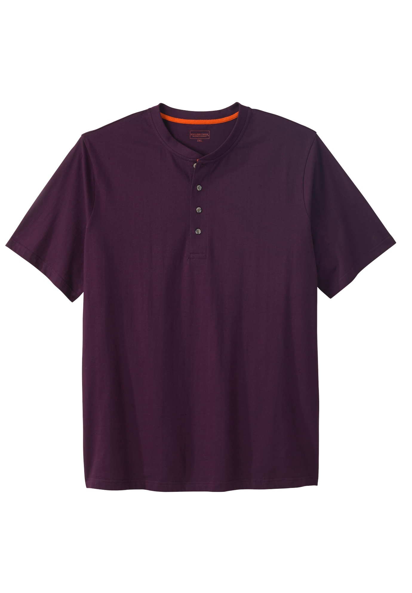Boulder Creek by Kingsize Mens Big /& Tall Heavyweight Short-Sleeve Henley Shirt