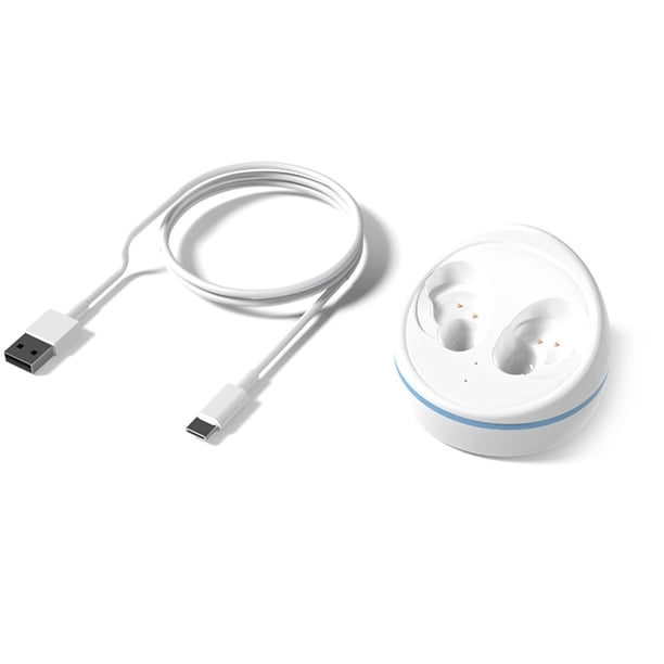 Cateissary Estuche de carga para auriculares inalámbricos, cargador de auriculares inalámbricos, base de repuesto para auriculares Cables de audio/vídeo