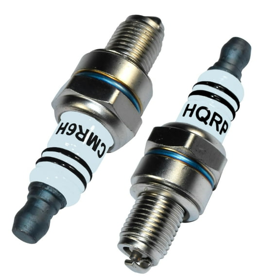 HQRP 2-Pack Spark Plug Compatible with NGK CMR6H Spark Plug for Stihl KM56 KM130 Engines