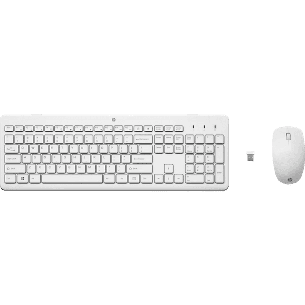 Teclado y Mouse inalámbricos HP 230 Blanco 3L1F0AA Walmart en línea