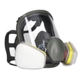 thumbnail image 2 of Respirador facial completo reutilizable Nikou con protección contra vapores orgánicos 10 Filtros de algodón, 2 of 15