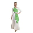 thumbnail image 4 of Kids Girls Ballet Praise Lyrical Dance Performance Tunic Dress Church Worship Robe, 4 of 8