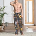 thumbnail image 2 of Honiee Colorful Flowers with Butterfly for men - a sleek fusion of Straight Pajama Pants, versatile Lounge Pants, and cozy Sleepwear, all rolled into one-XX-Large, 2 of 6