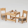 Furmax Kids Craft Table & Chair Set, 3 in 1 Wooden Activity Set with
