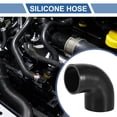 thumbnail image 2 of Unique Bargains 1 Pcs 70-80mm 2.76"-3.15" ID 90mm 3.54" Length 90 Degrees Black Car Silicone Hose Coolant Hose, 2 of 7