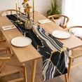 thumbnail image 3 of Black Marble Table Runner - 90 Inch Long, Kitchen Dining Table Runner Dresser Scarves, Grey Gold Texture Vintage Farmhouse Art Farmhouse Decor for Coffee Tables Wedding Party Banquet, 3 of 8