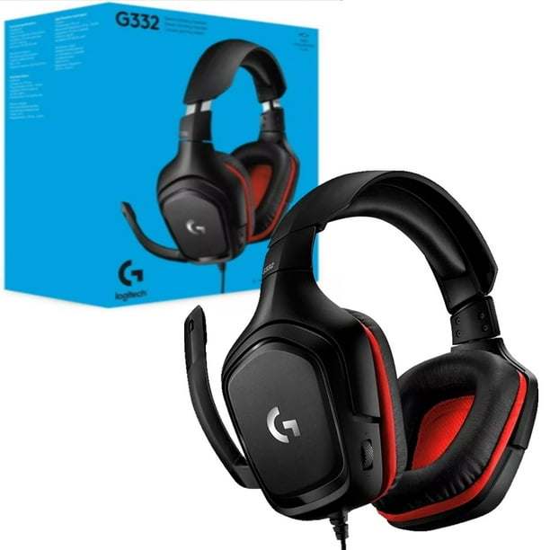Audífonos con Microfono Logitech G332 Alámbrico Negro Rojo para PC Mac PS4  Xbox One Nintendo Switch | Walmart en línea