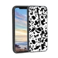 thumbnail image 1 of Compatible with iPhone XS Max Phone Case, Cow-Print-Abstract-Art-Black-White-Pink-Cute3 Case Men Women, Flexible Silicone Shockproof Case for iPhone XS Max, 1 of 1