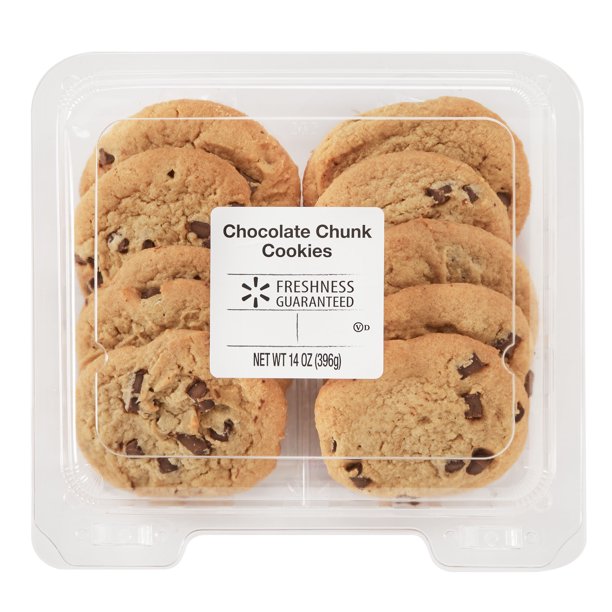 Freshness Guaranteed Chocolate Chunk Cookies, 14 oz, 10 Count Walmart