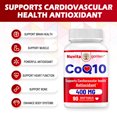 thumbnail image 2 of CoQ10 400mg, 90 Vegetarian Softgels, 90 Servings - High Absorption, Vegetarian, Gluten Free, Coenzyme Q10, 2 of 6
