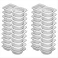 thumbnail image 1 of 40 Recipientes Reutilizables para Refrigerios, Recipientes para Salsas de 2 Compartimentos con Tapa para Refrigeración, Estuche para Salsas., 1 of 5