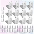 thumbnail image 3 of FUTUREORYY 12PCS Brackets Metal Spacer Brackets Stainless Steel Silver for DIY Enthusiasts, 3 of 8