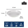 thumbnail image 2 of 10 Strawberry Street Double Line 9.5"/36 oz Round Dinner Bowl, Set of 2, White, 2 of 5