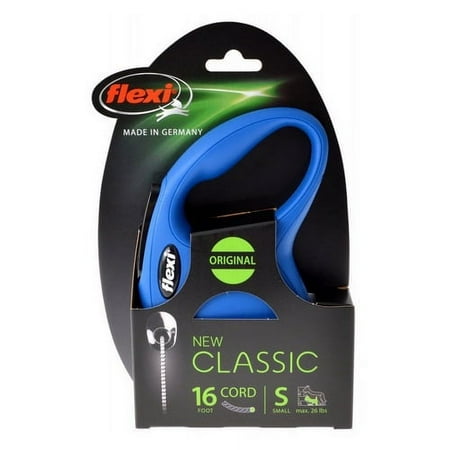 UPC: 0840317107326 | Flexi New Classic Retractable Cord Leash – Blue
