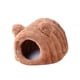 thumbnail image 1 of Cama para hámster cómoda para otoño e invierno, cueva para animales pequeños, hábitat de escondite. Marrón, 1 of 8