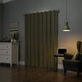 thumbnail image 2 of Sun Zero Cyrus Thermal 100% Blackout Back Tab Curtain Panel, 40"X96", Olive Green, 2 of 9