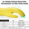thumbnail image 4 of Vgo... Reusable Household Gloves Infused with Aromas,Lined Dishwashing Gloves,Cleaning Gloves,Long Sleeves (TP1117, 7/S,Yellow), 4 of 7