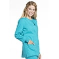 thumbnail image 5 of Cherokee Women's Snap Front Scrub Jacket with 3 Pockets and Knit Cuff - WW340, 5 of 6