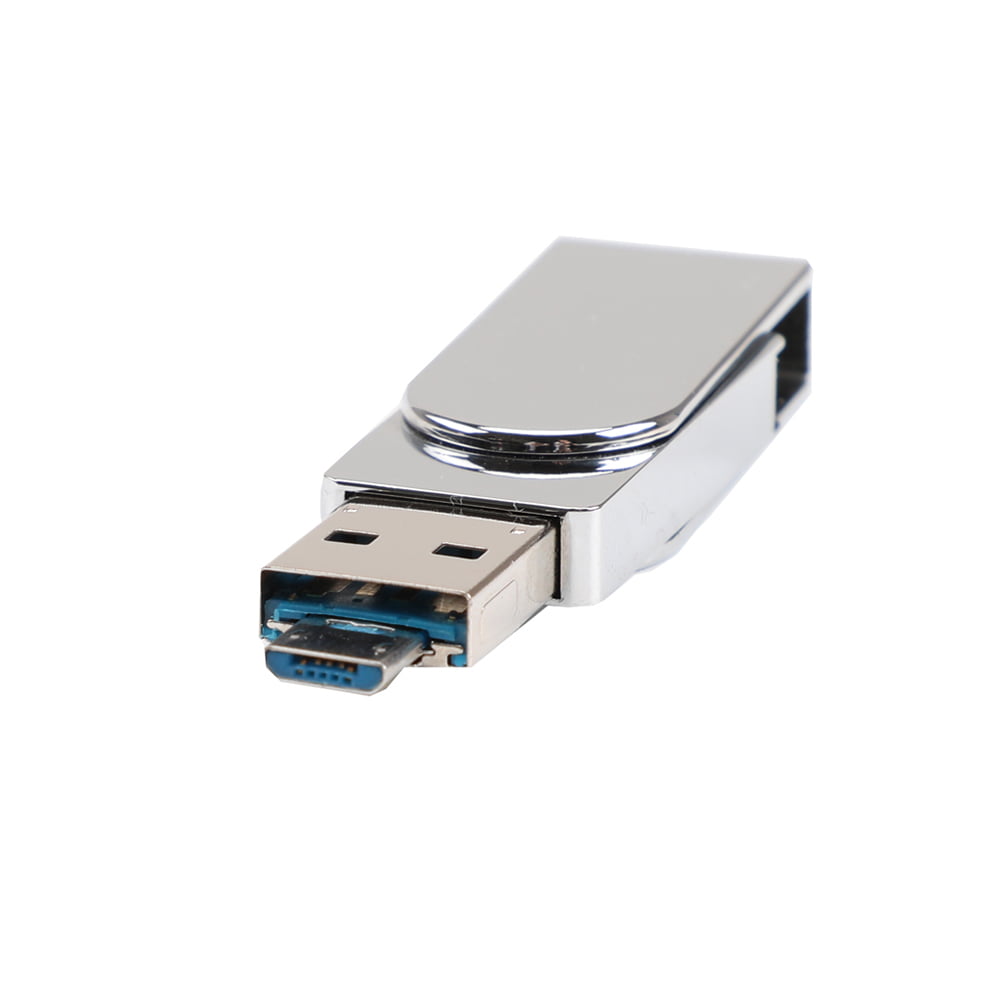Docooler Dual USB 3.0 Flash Drive with 32GB Portable External Storage Memory for Computers and Phones