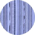 thumbnail image 1 of Ahgly Company Indoor Round Abstract Blue Modern Area Rugs, 8' Round, 1 of 4