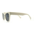 thumbnail image 6 of Womens Oversized Horn Rim Cat Eye Retro Fashion Plastic Sunglasses Ivory - Black, 6 of 8